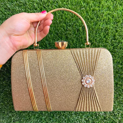 Engagement Gold Bag/Clutch - Clutches | Laadosa Creations