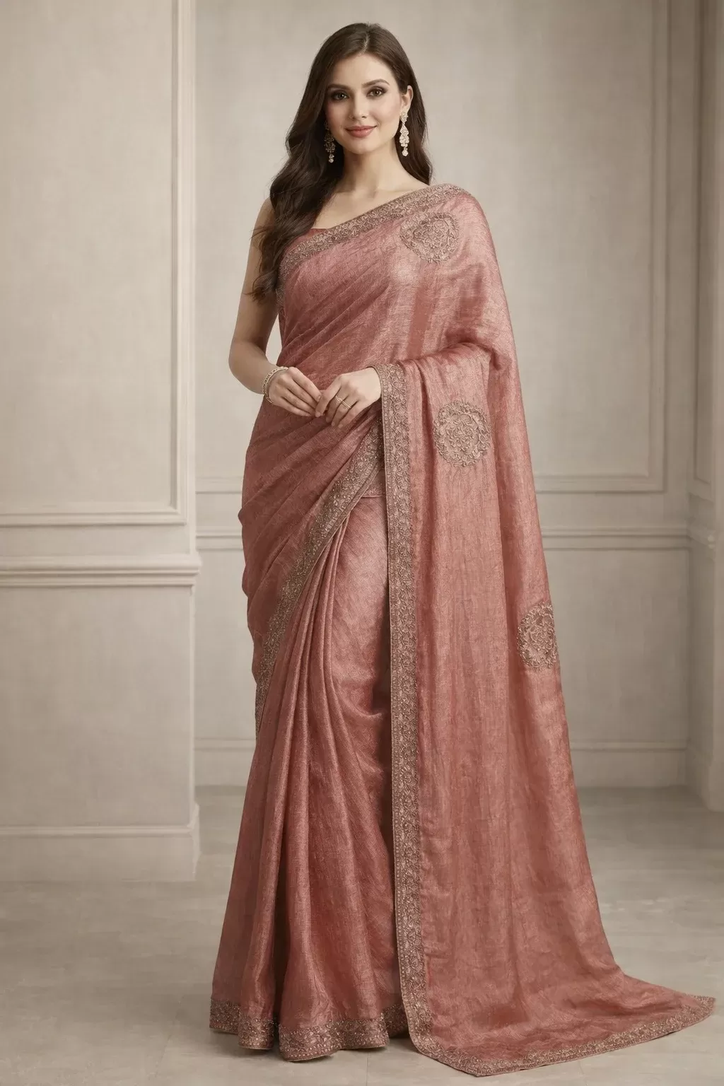 Tissue Silk Saree - Sarees | Laadosa Creations
