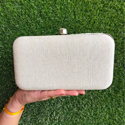 Handmade Pearl Beaded Dinner Party Handbag wedding Clutch Image 2