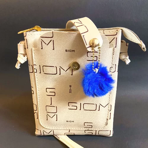 Trendy Beige Color Sling Bag Image 2