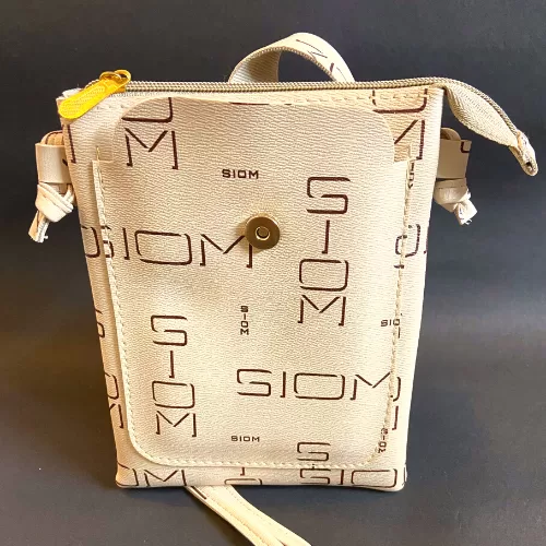Trendy Beige Color Sling Bag Image 4