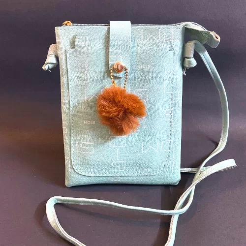Pastel Turquoise Color Sling Bag - Handbags | Laadosa Creations