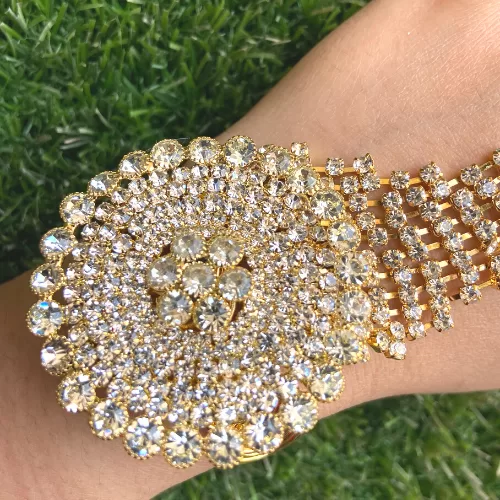 Silver Tone Haath Phool or Hath Panja for Women Image 5