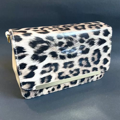 Leopard Black And Golden Handbag - Handbags | Laadosa Creations
