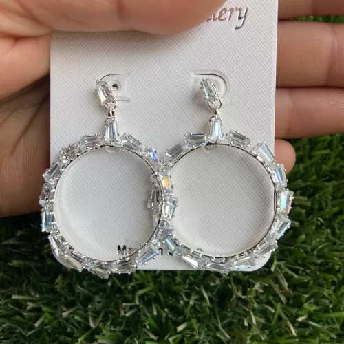 Crystal Circular Party Earrings Image 2