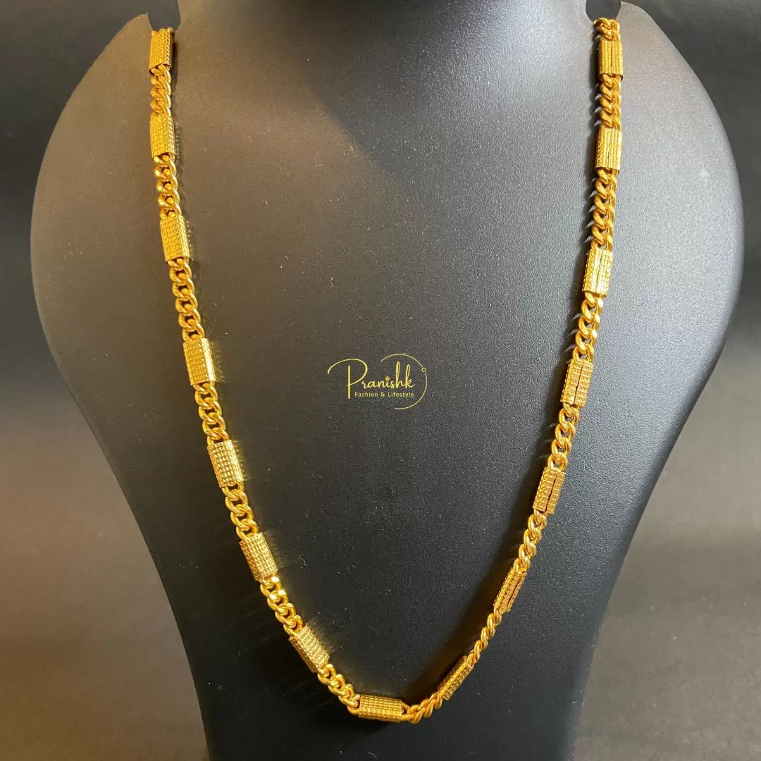 Fancy Unisex Gold Tone Chain for Daily Purpose - Chains | Laadosa Creations