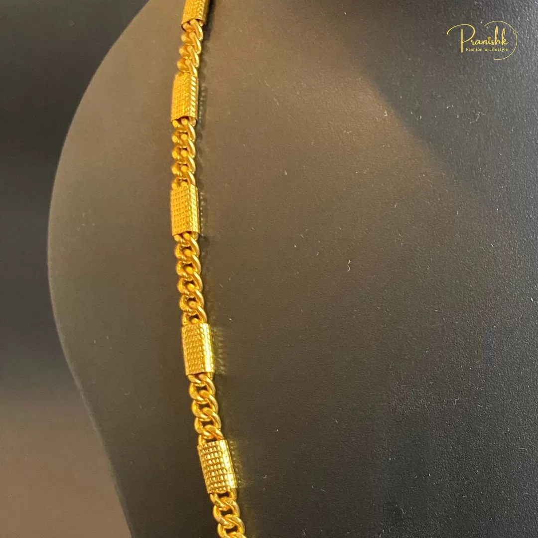 Fancy Unisex Gold Tone Chain for Daily Purpose Image 2