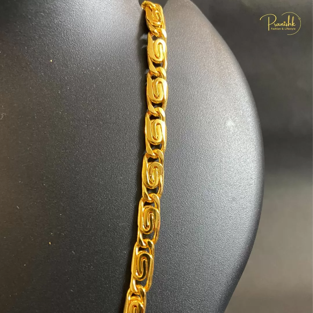 Royal and Trendy Looking Gold Tone Chain Image 2