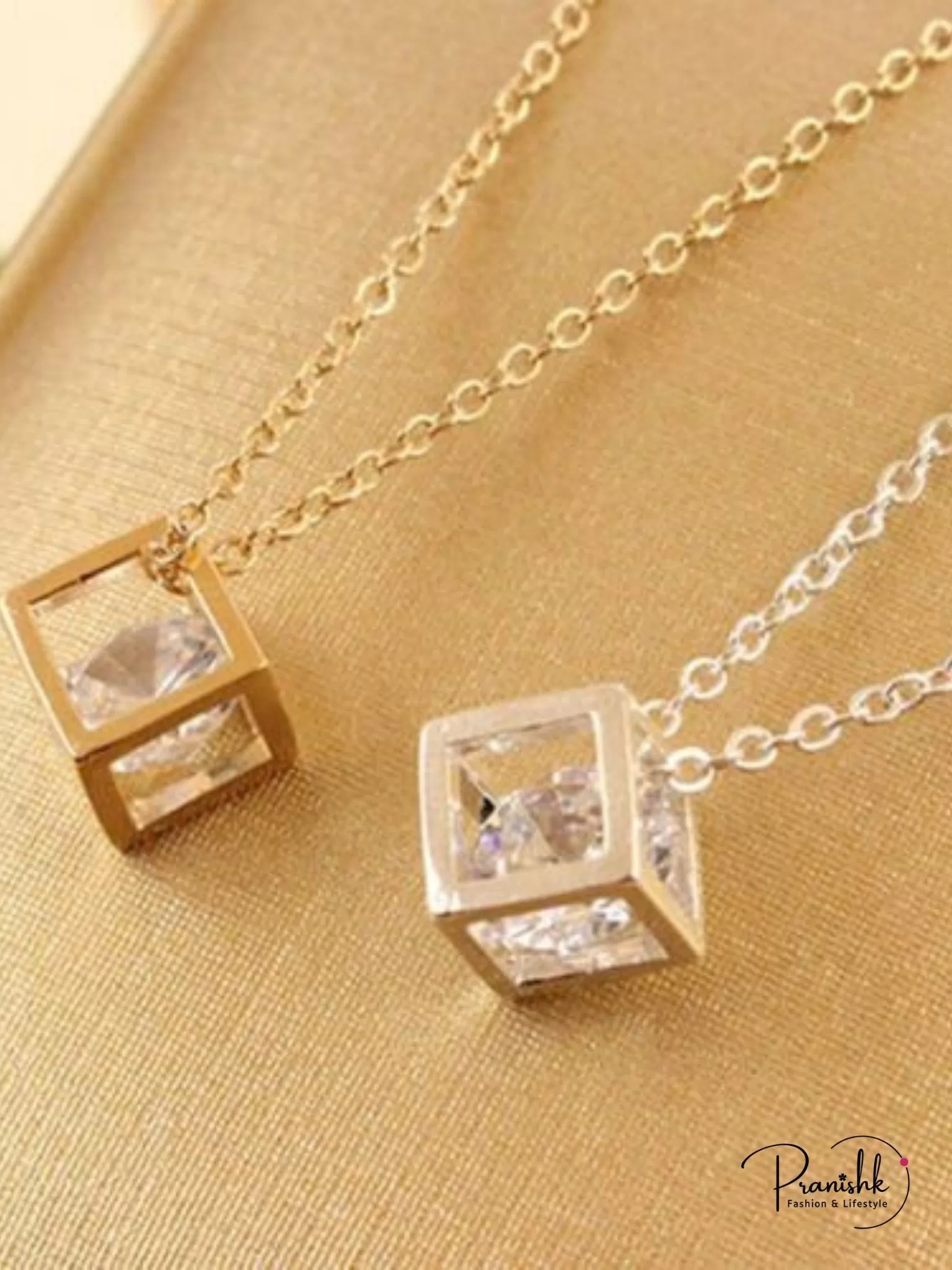 Cute Littele Heart With Mini Crystal Pendant Image 4
