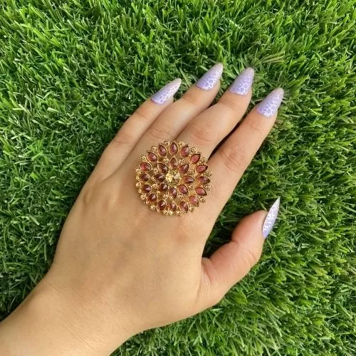 Fancy Golden Brown Ring - Rings | Laadosa Creations