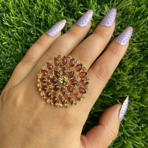 Fancy Golden Brown Ring Image 2