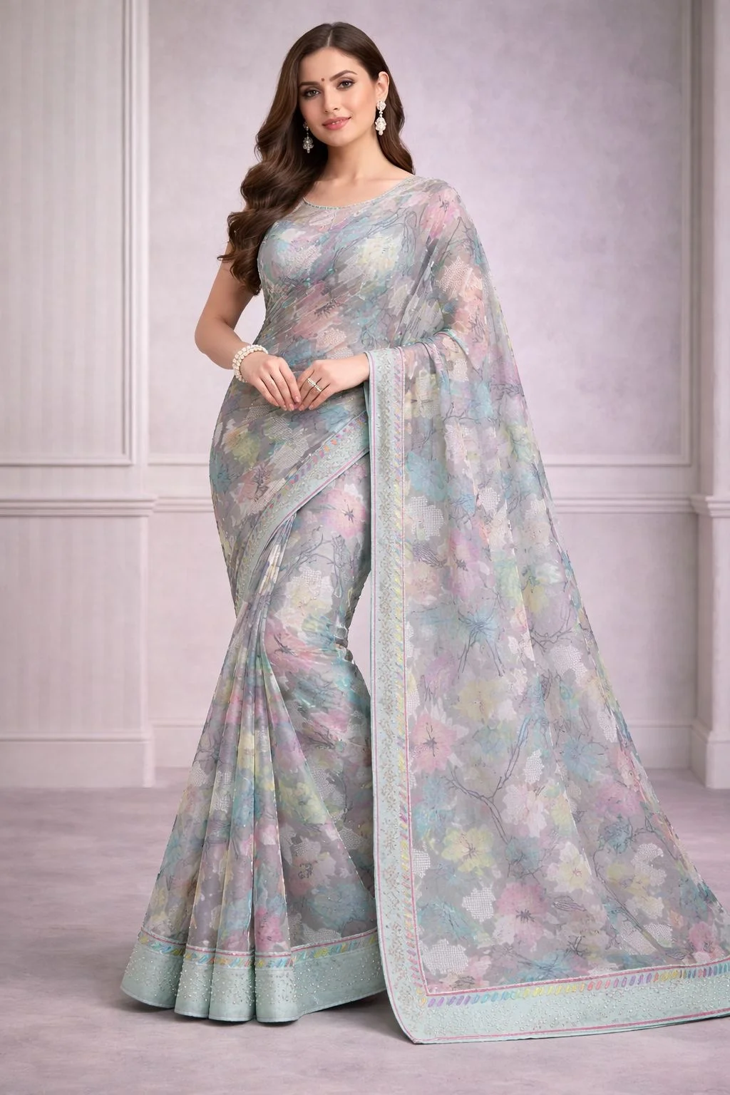Linen Silk Saree