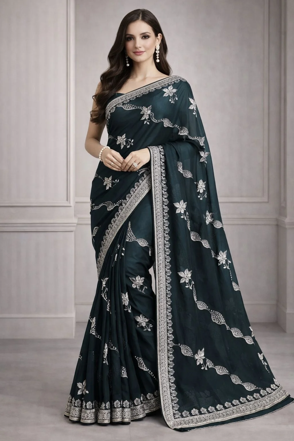 Net Saree - Sarees | Laadosa Creations